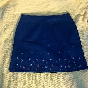 Route 66 stretch fit flower print denim skirt size 15/16